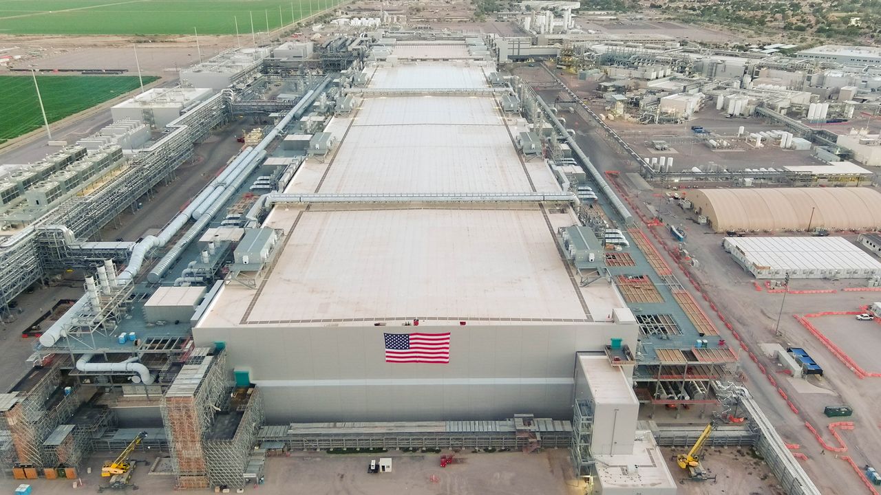 Intel Fab 62 in Arizona, photographed in September 2026