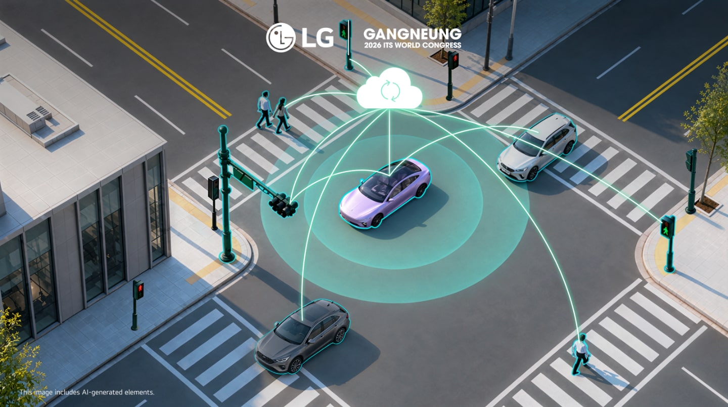 LG cooperative safety demonstration at ITS World Congress