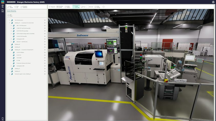 Siemens illustration of the PCB assembly inspection workflow