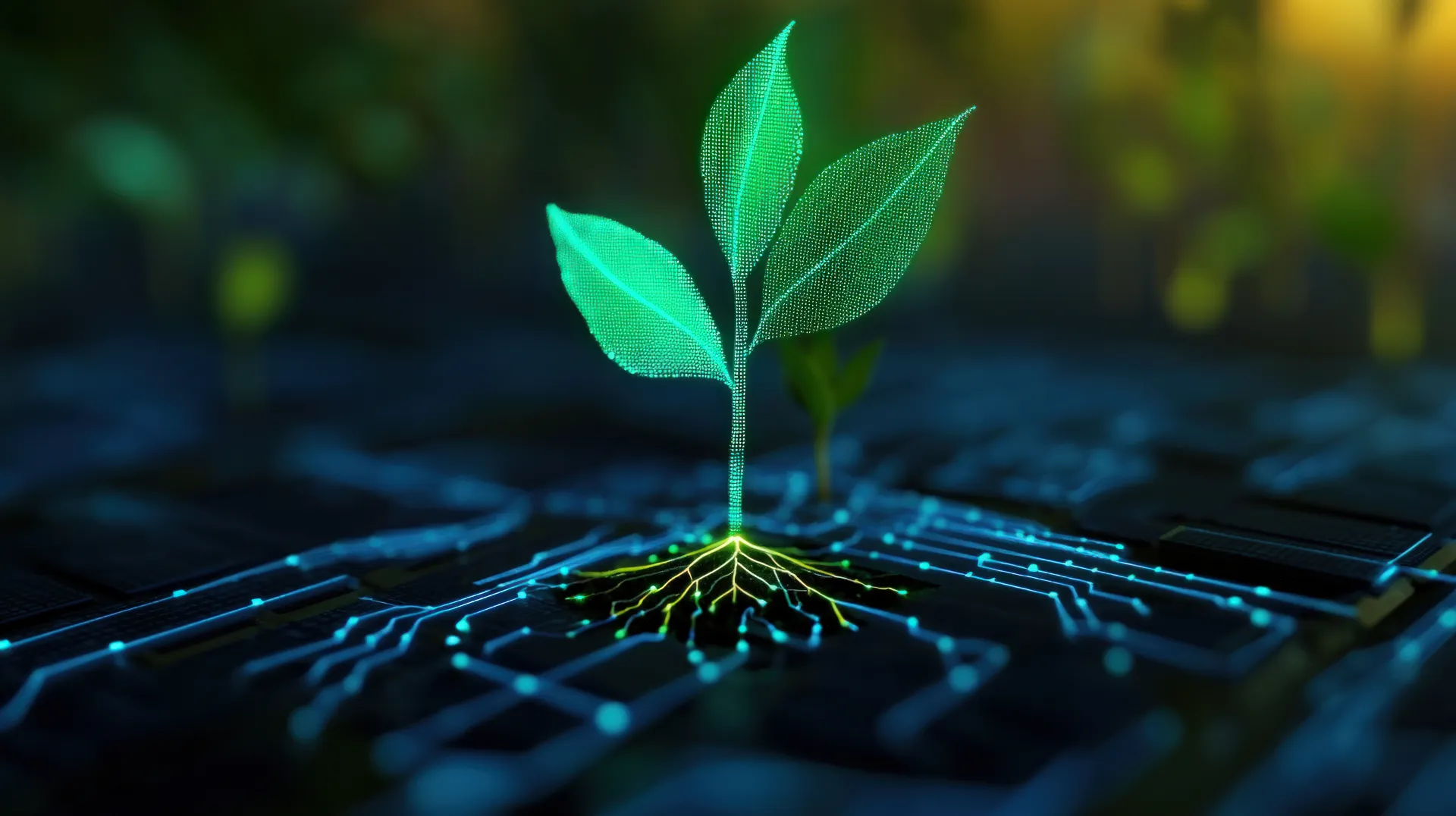 Illustration representing organic content and social media marketing