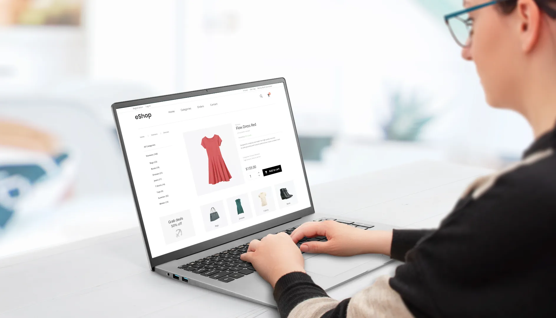 Illustration comparing a single website versus multiple websites