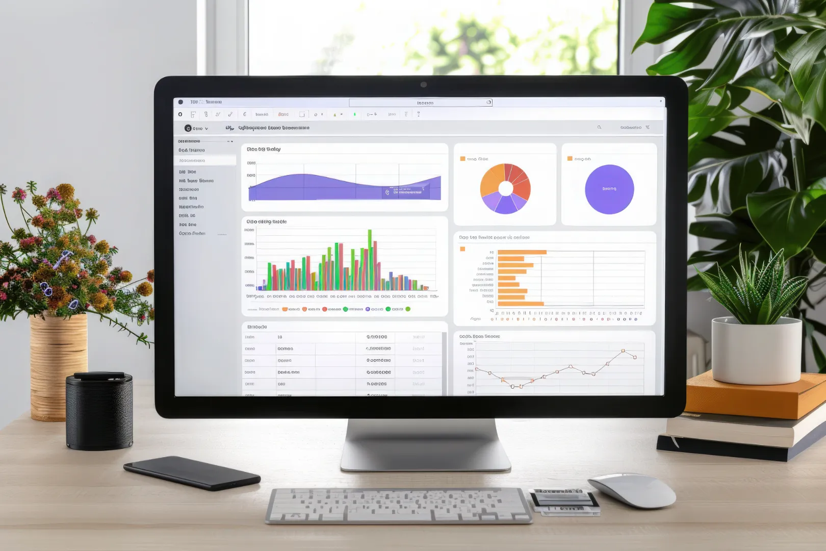 Illustration representing a CRM system