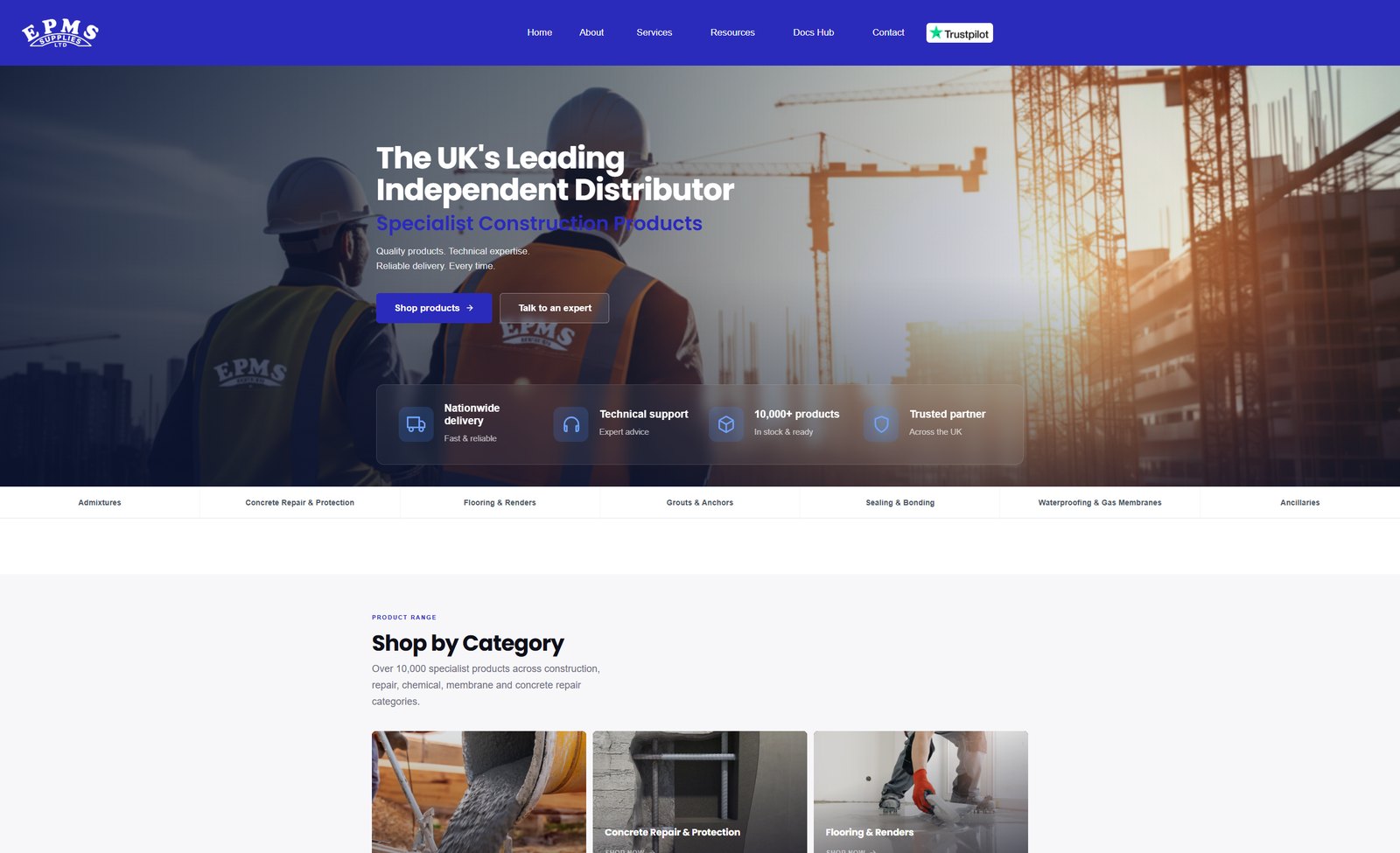 EPMS Commercial site preview