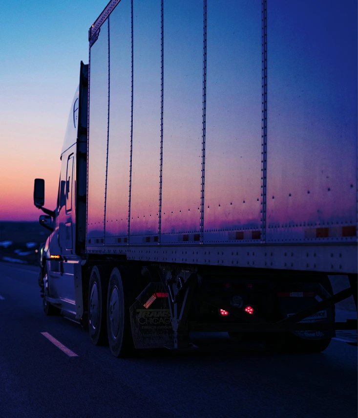A truck on the road