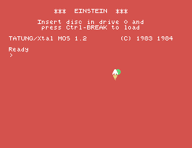 The instant the rocket's body reaches the asteroid, the backdrop and border snap dark red