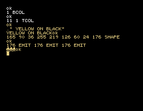 Coloured text on a coloured background in SuperForth