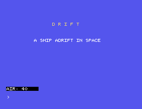 DRIFT's title in colour