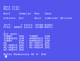 Turbo's directory of the course disc