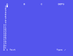 MicroCalc as Borland shipped it