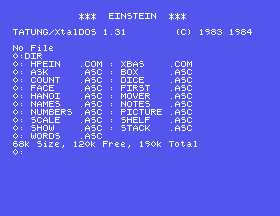 The primer disc's directory: HPEIN, XBAS and the primer's programs