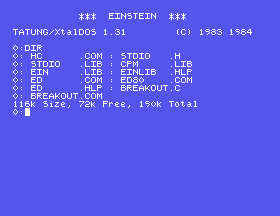 The course disc's directory