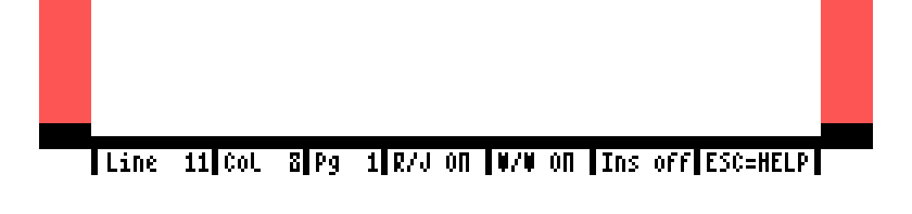 The end of the letter with the characters [ ] and an up arrow typed after Yours sincerely