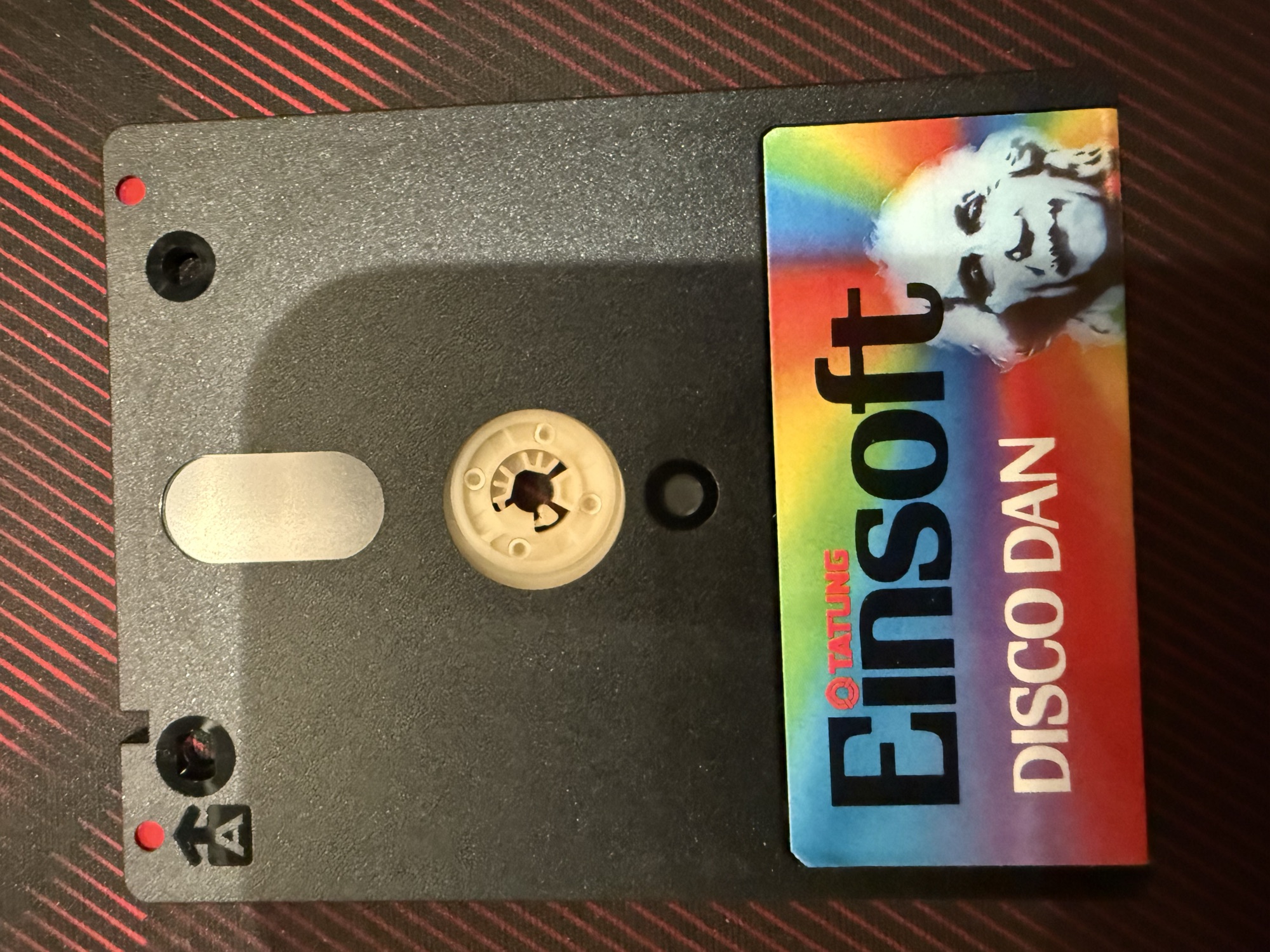 The Disco Dan disc, side A, with its Tatung Einsoft label