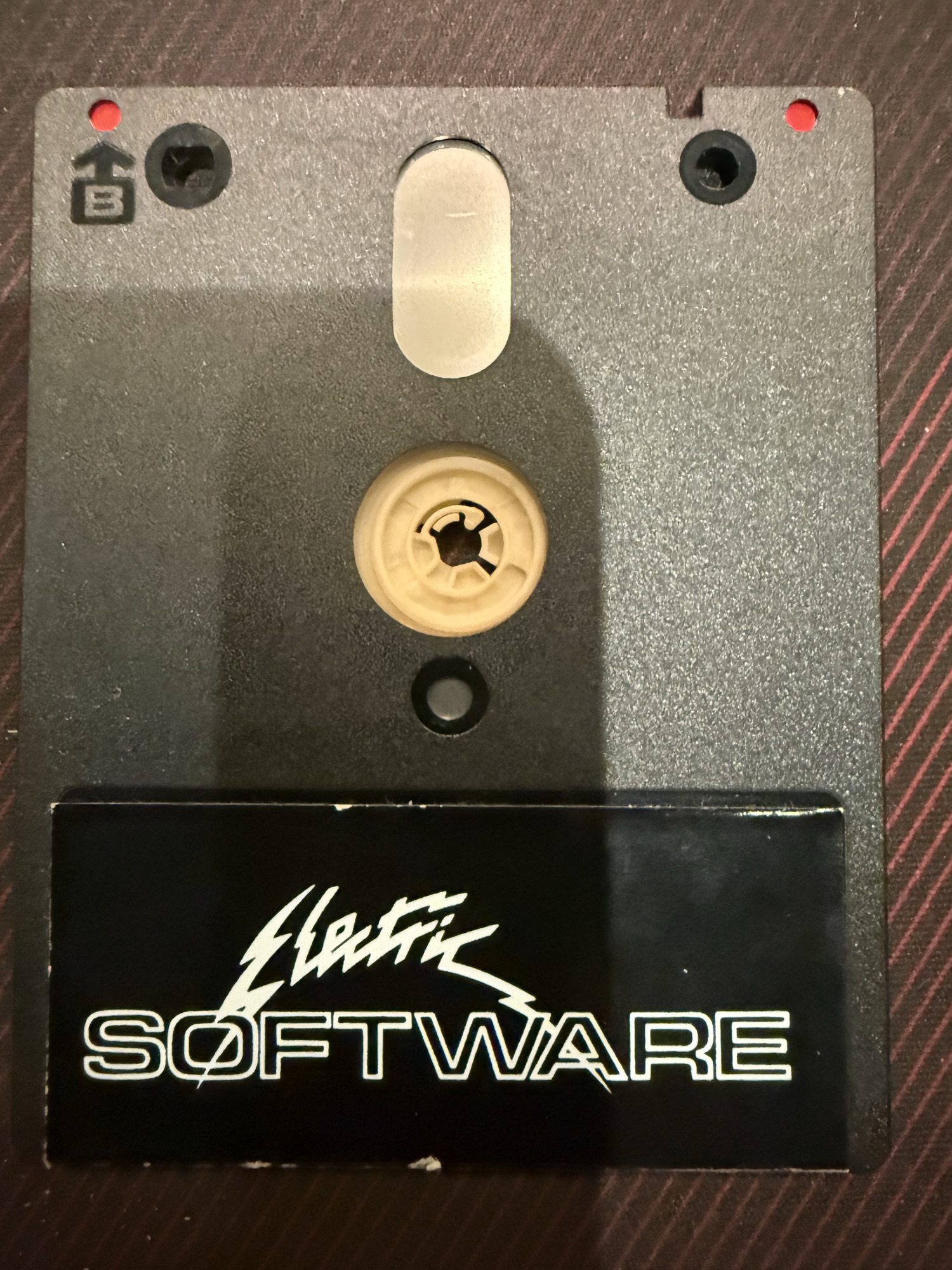 The disc, side B, with a printed Electric Software label