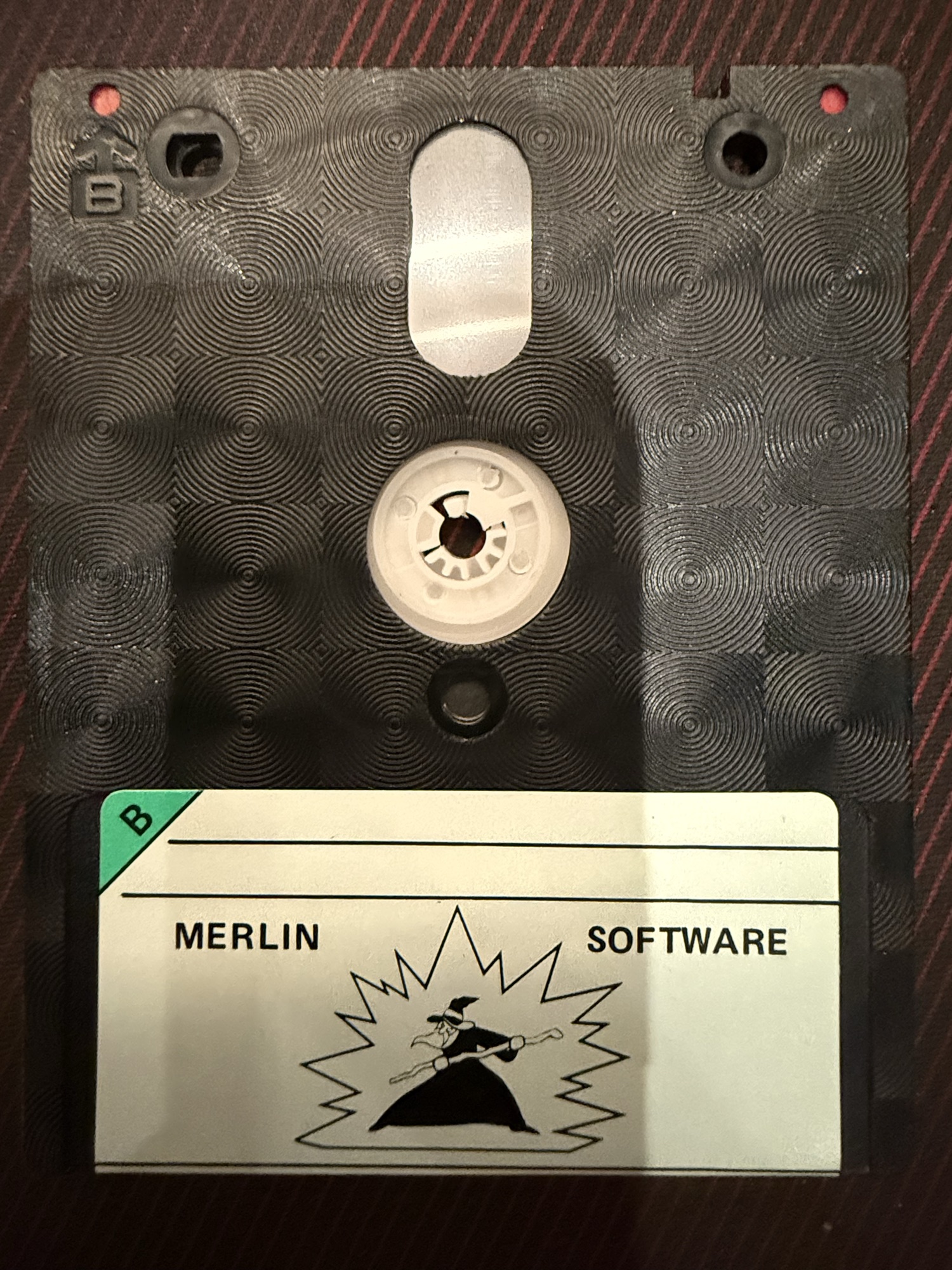 The disc, side B, Merlin Software label