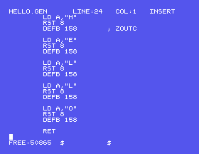 HELLO.GEN in ED80