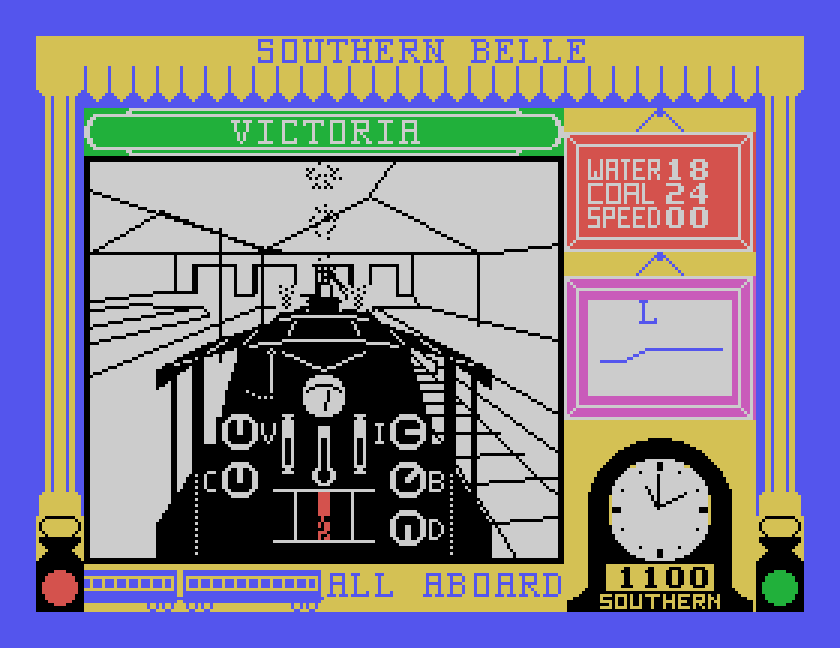 The gradient panel: a line showing the level and the climb ahead
