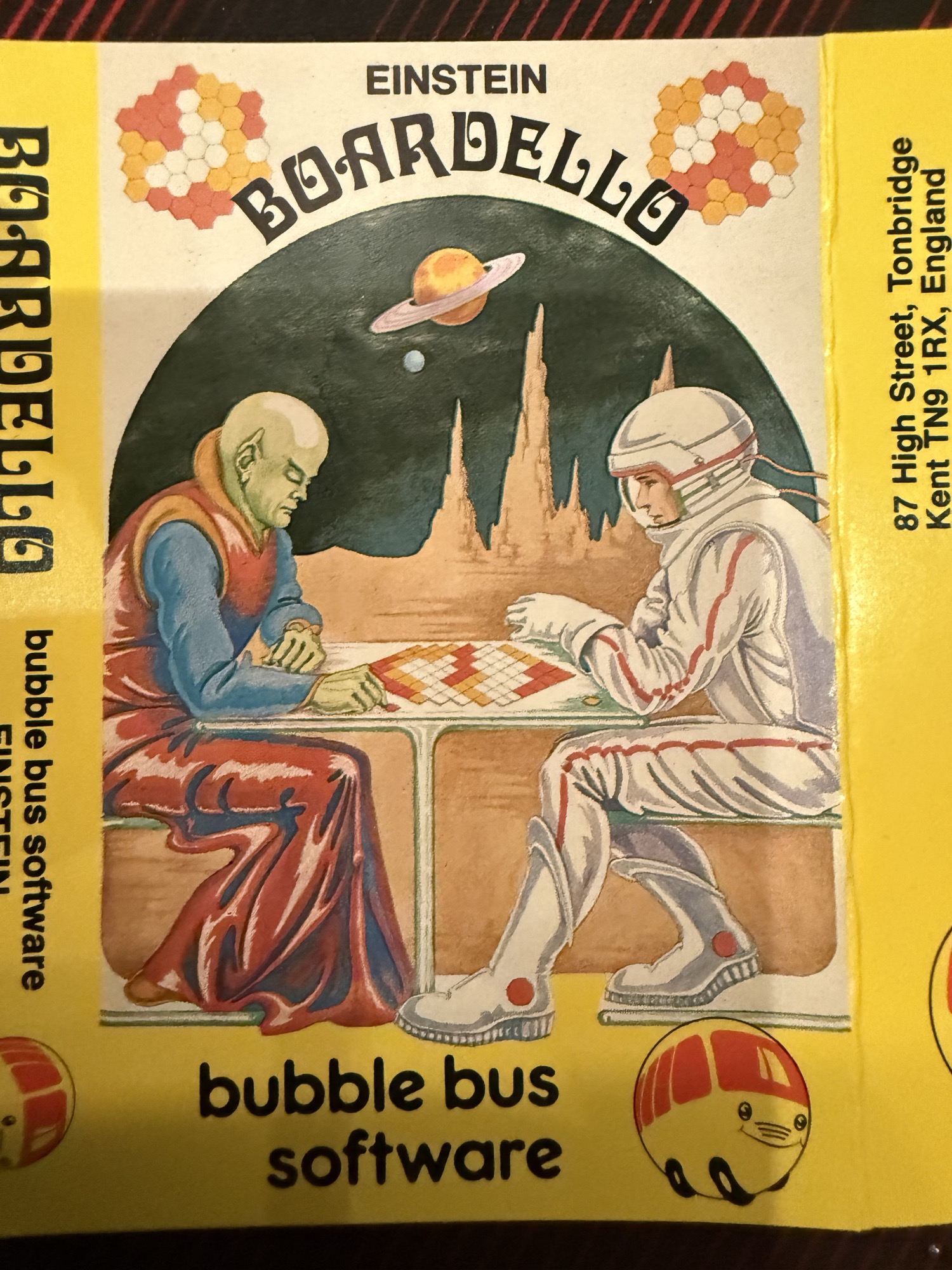Bubble Bus Boardello inlay, front