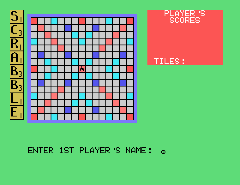 The board, asking for the first player's name