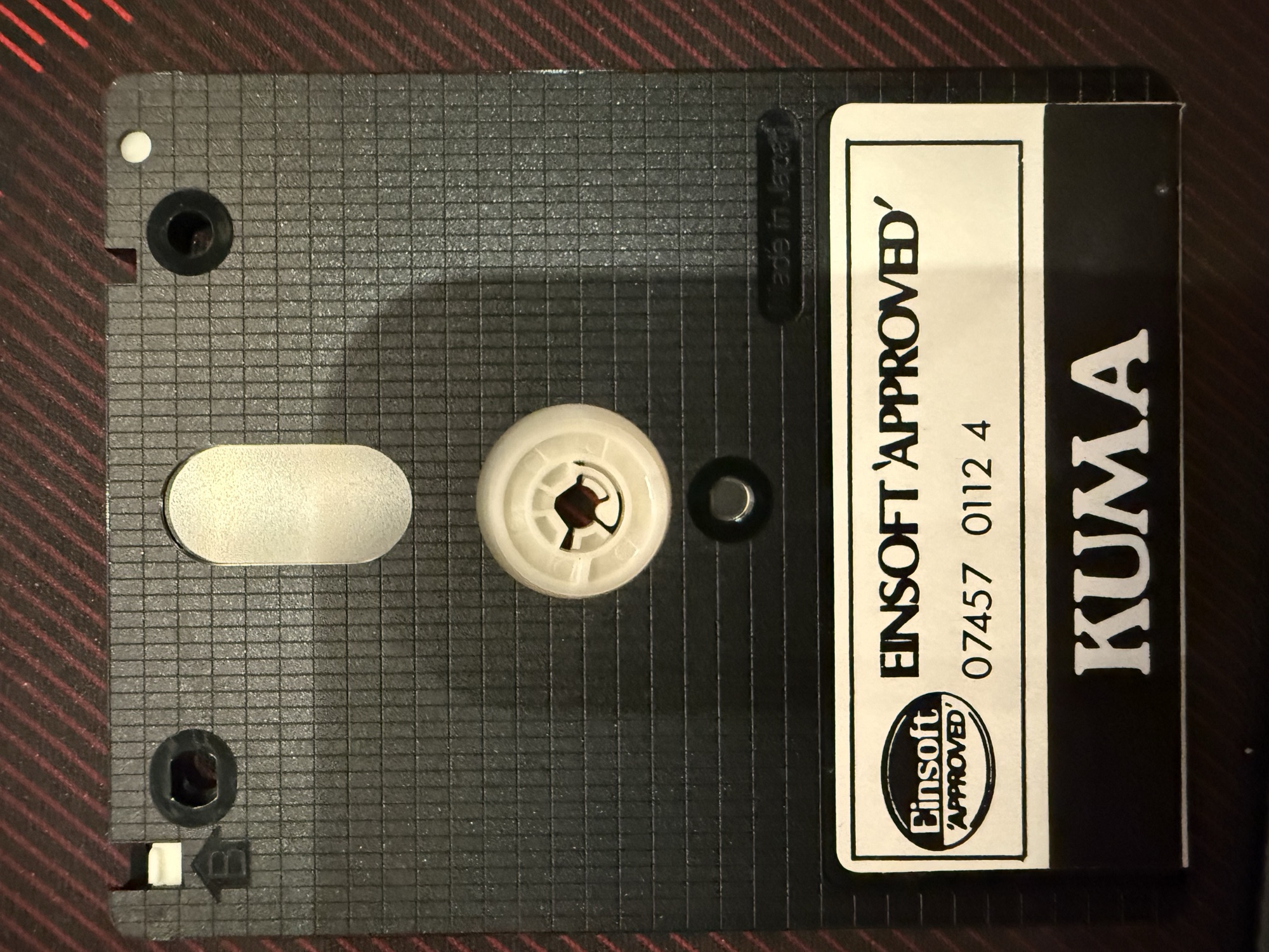 The other side of the disc, with an Einsoft Approved label