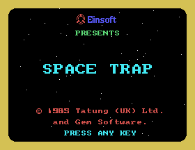 Space Trap (Pre-Production Build) running in MAME