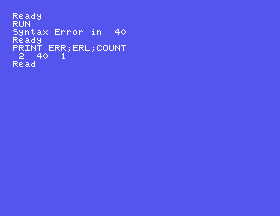 TEXTREAD as printed stopping with Syntax Error in 40