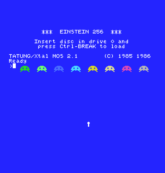 Eight invaders on one line