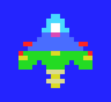 The ship, magnified