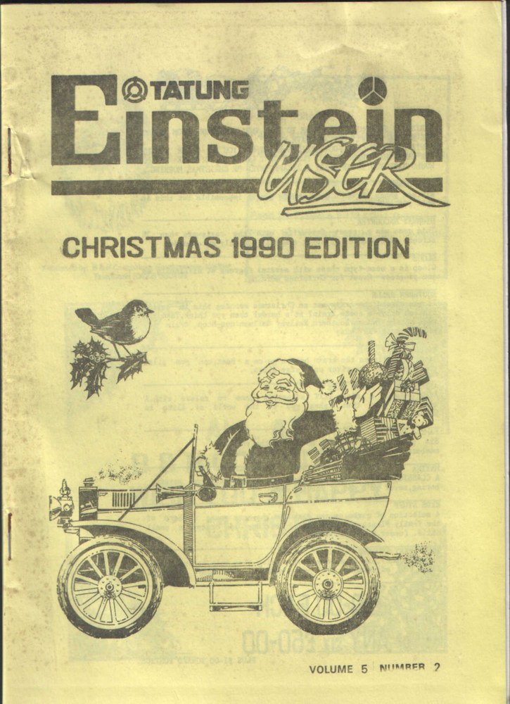The front cover of Tatung Einstein User Volume 5 Number 2