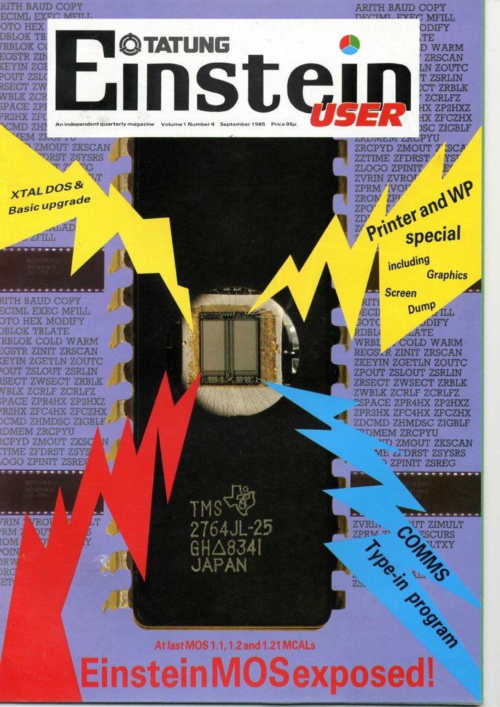 The front cover of Tatung Einstein User Volume 1 Number 4