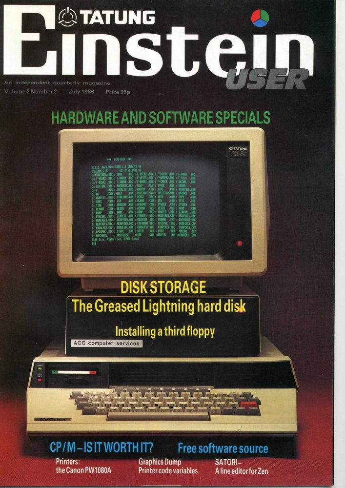 The front cover of Tatung Einstein User Volume 2 Number 2