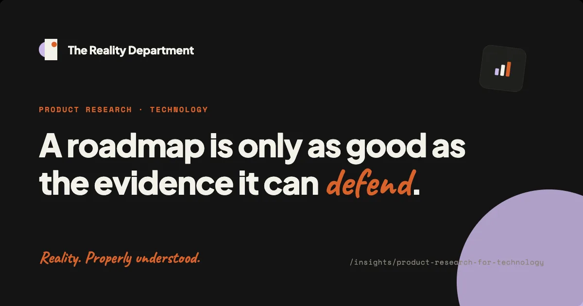 Title card: A roadmap is only as good as the evidence it can defend.