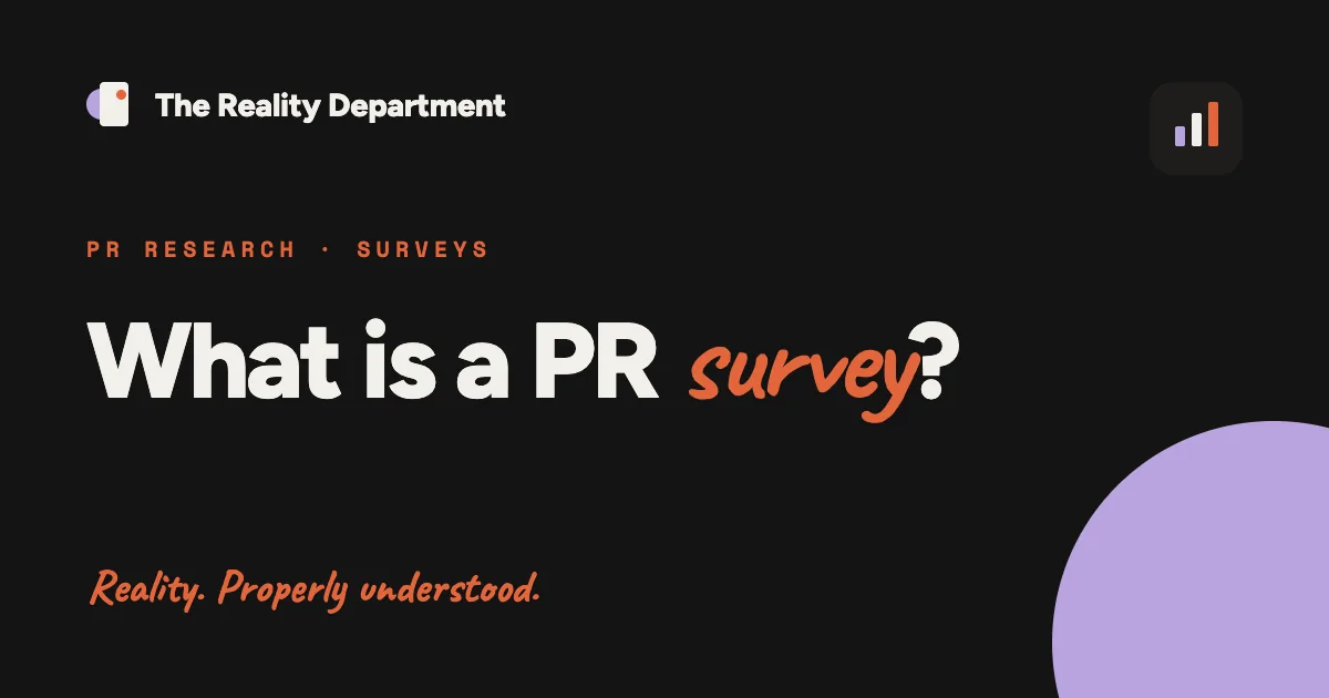 Title card: What is a PR survey?