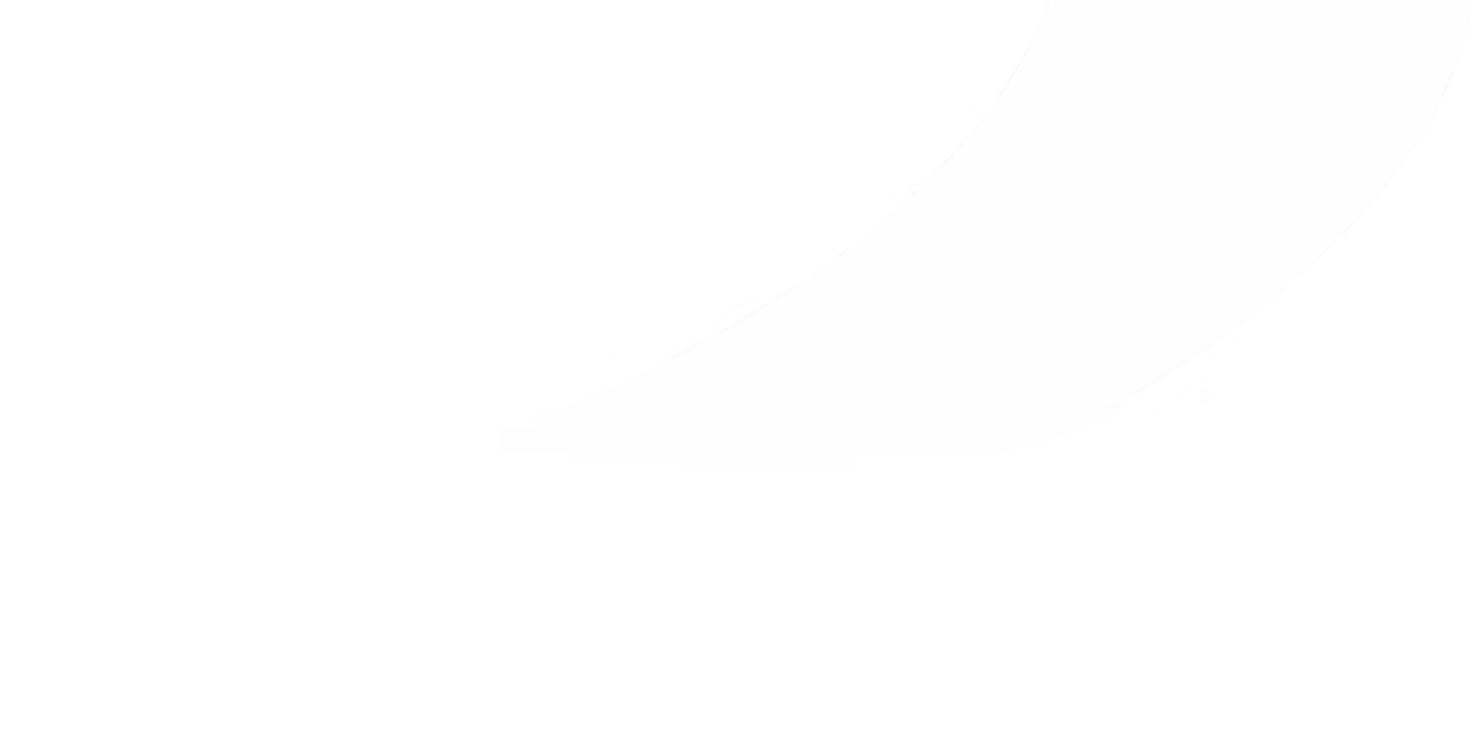 Minimalist black and white abstract design with a curved white shape sweeping from the top right to bottom left against a black background.