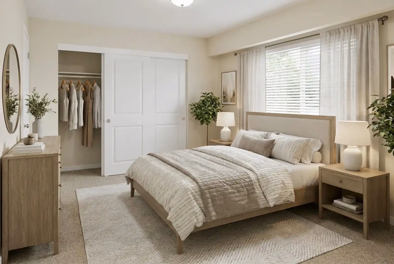 Furnished bedroom