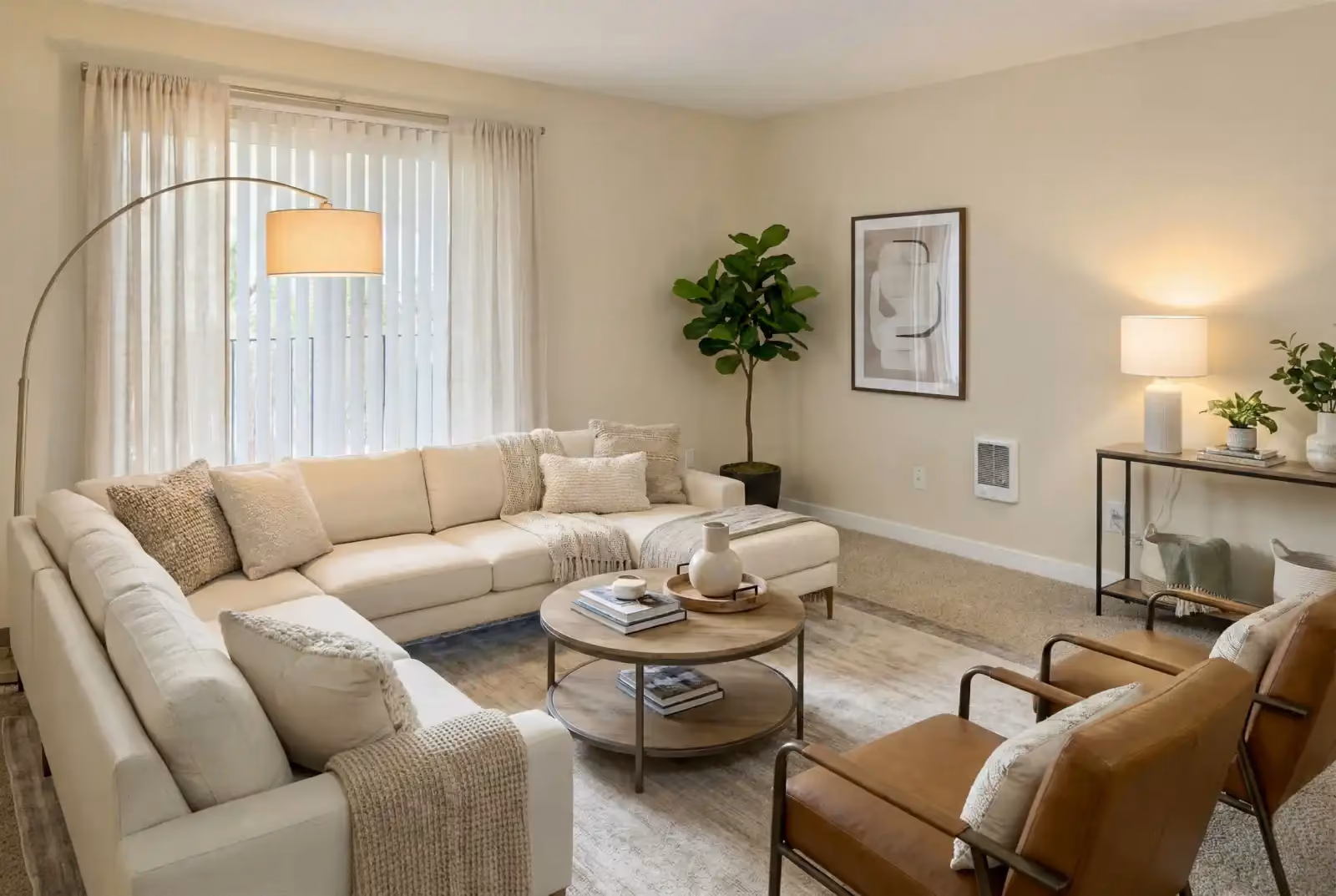 Furnished living room