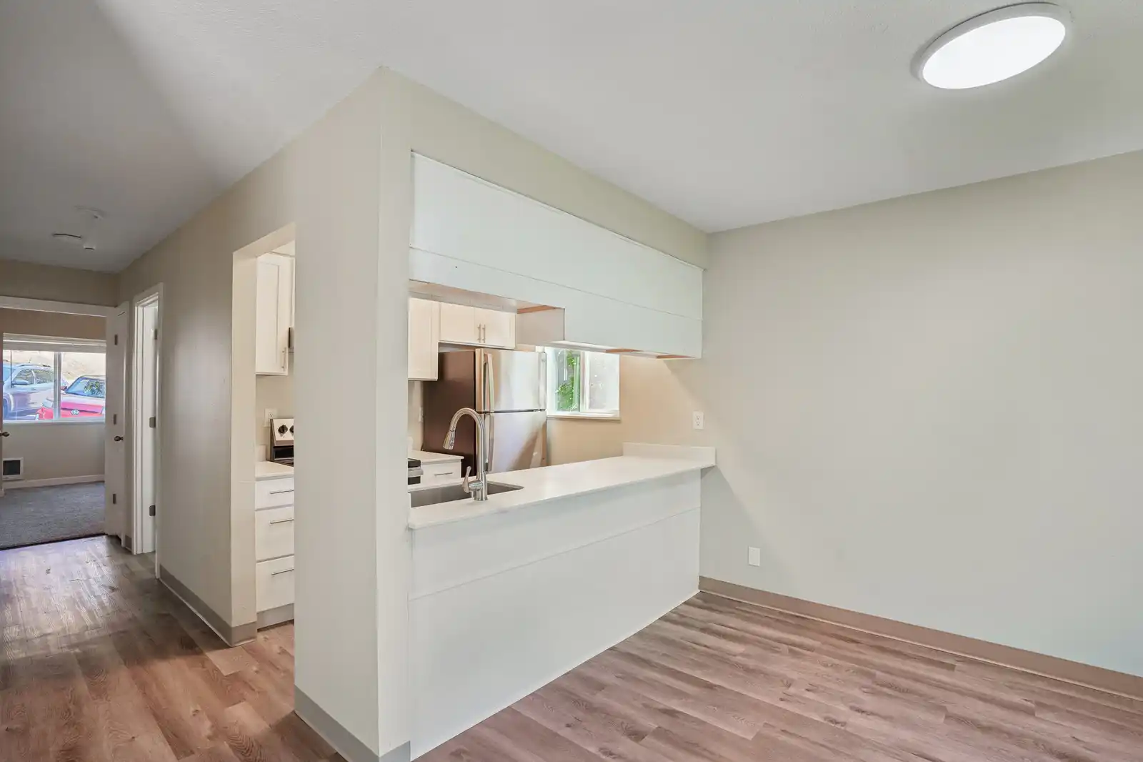 Kitchen and living room