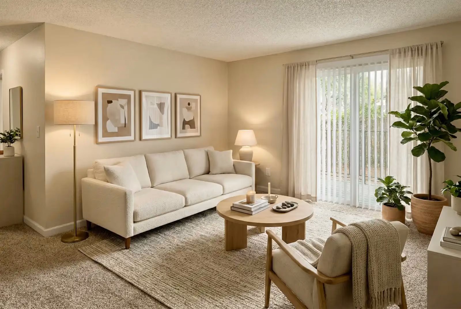 Furnished living room