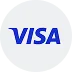 Visa logo in blue text on a white background.