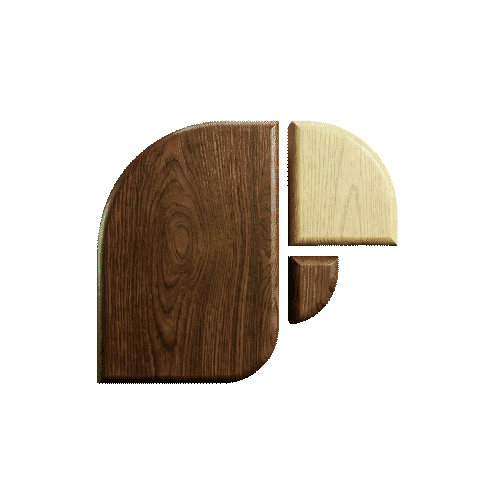 Animated wooden and moss morph graphic for the About page
