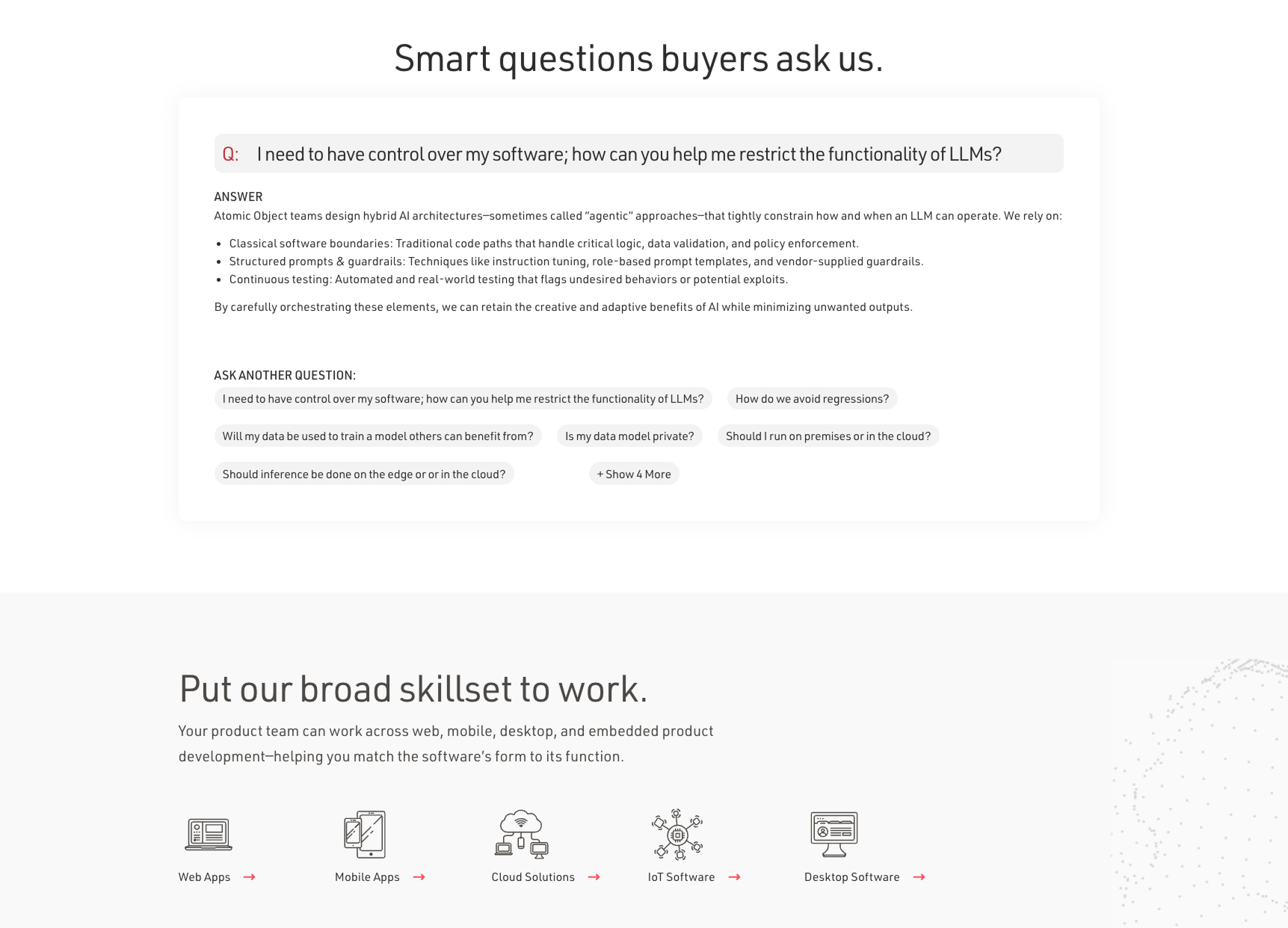 Screen from the project