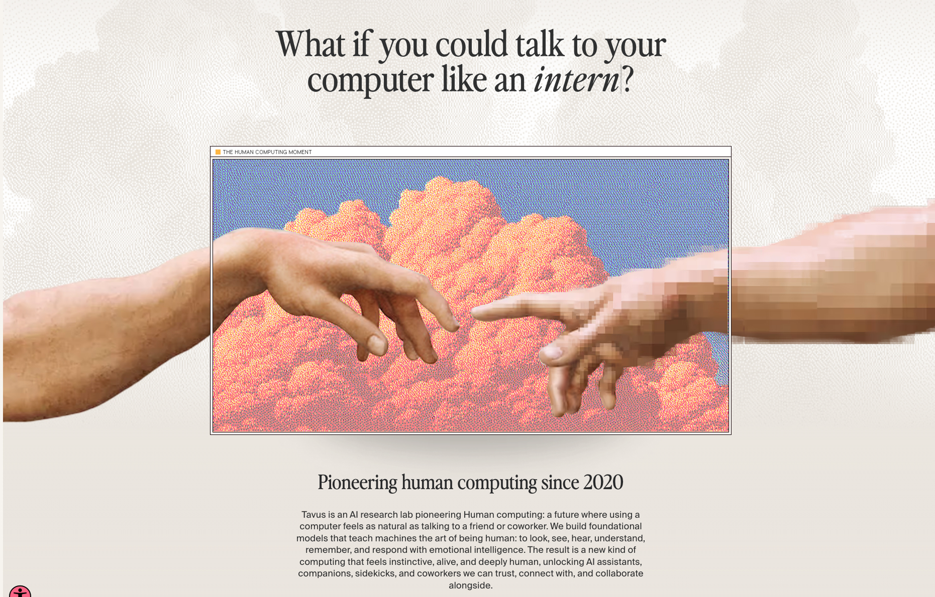 Screen from the project