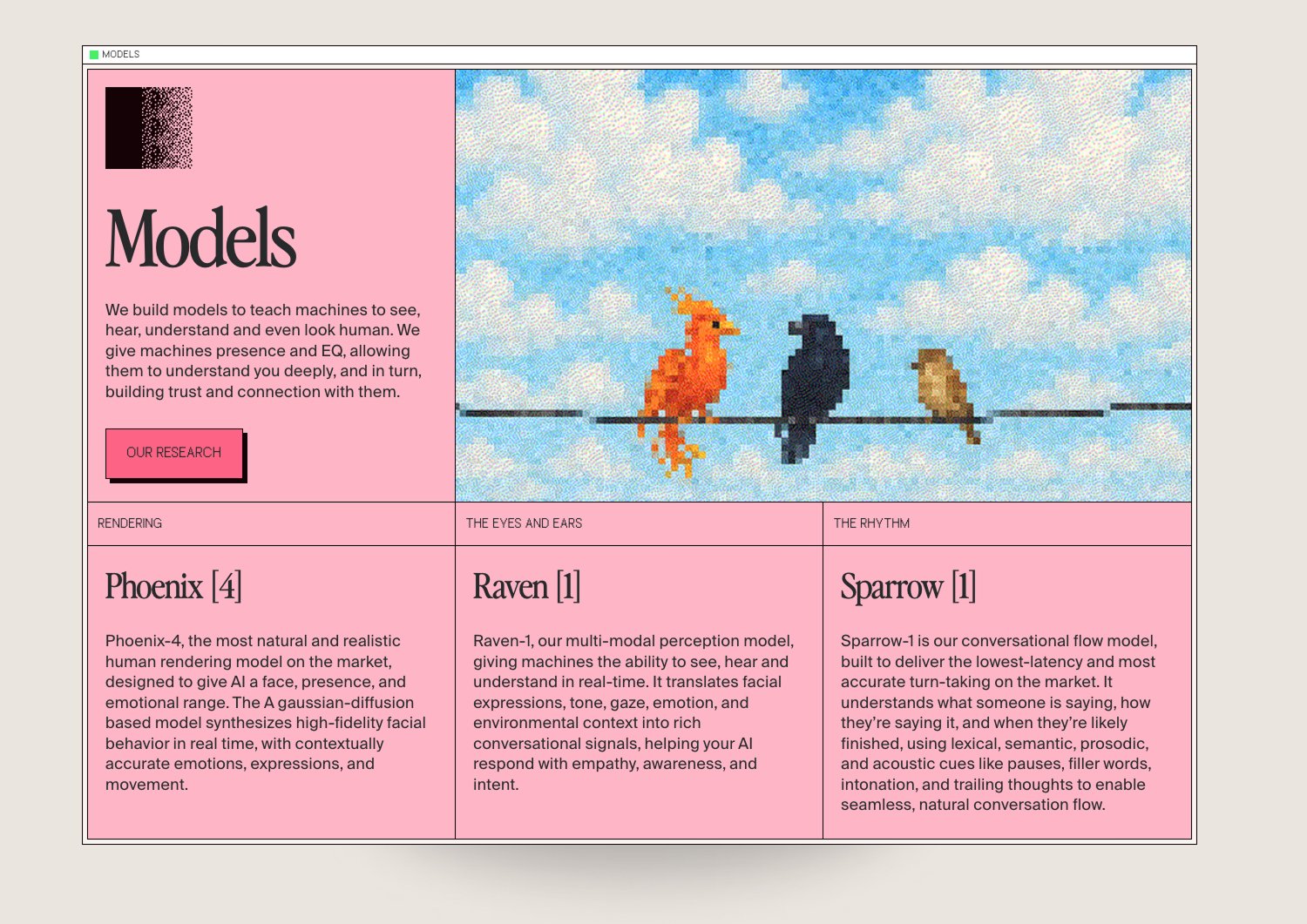 Screen from the project