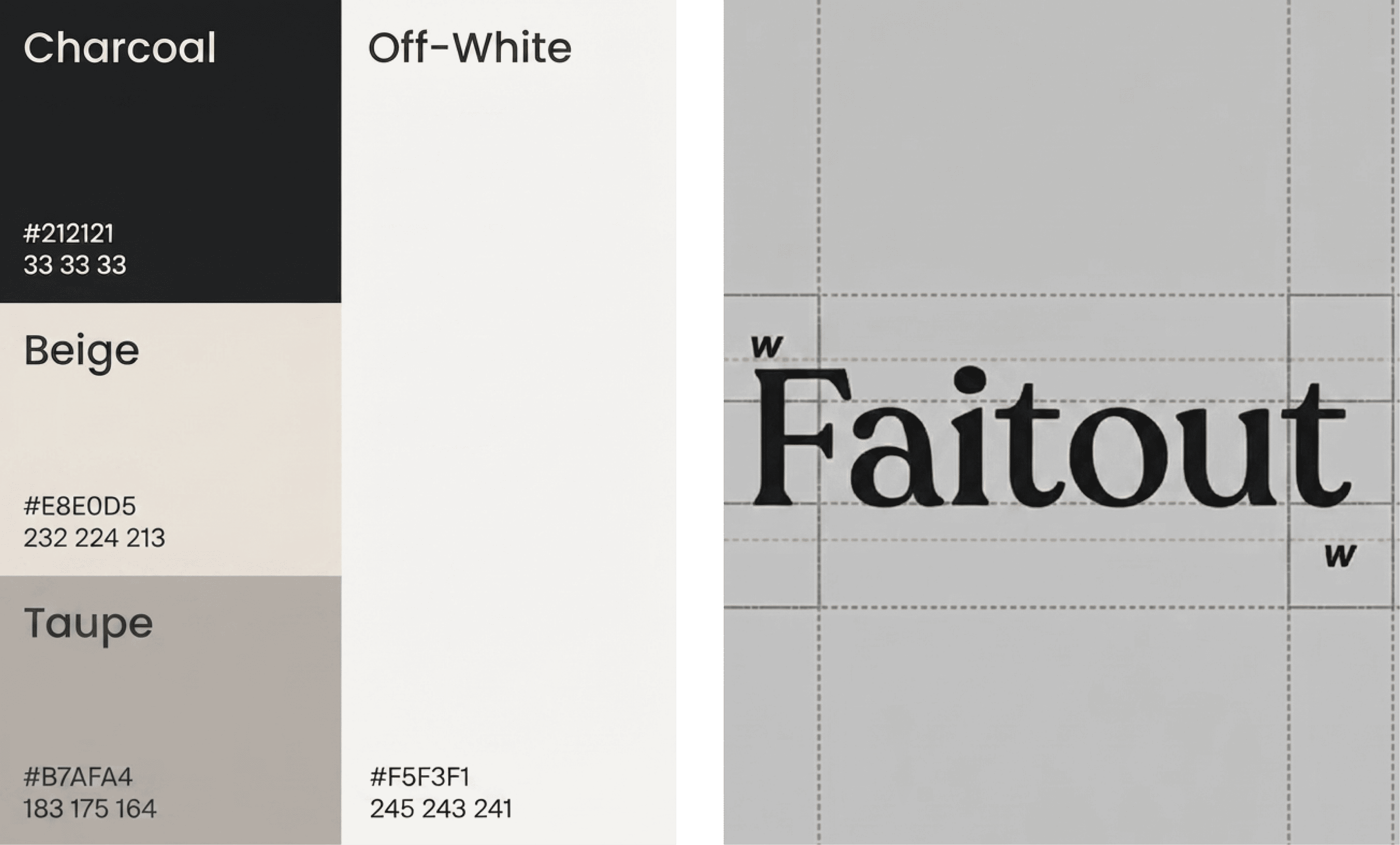 Studio Faitout Farbpalette und Logo-System