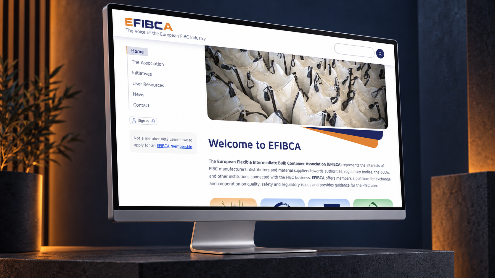EFIBCA – Webentwicklung für den europäischen FIBC-Branchenverband
