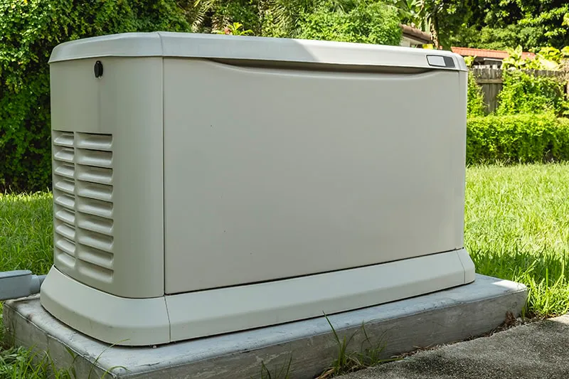 A generator outside