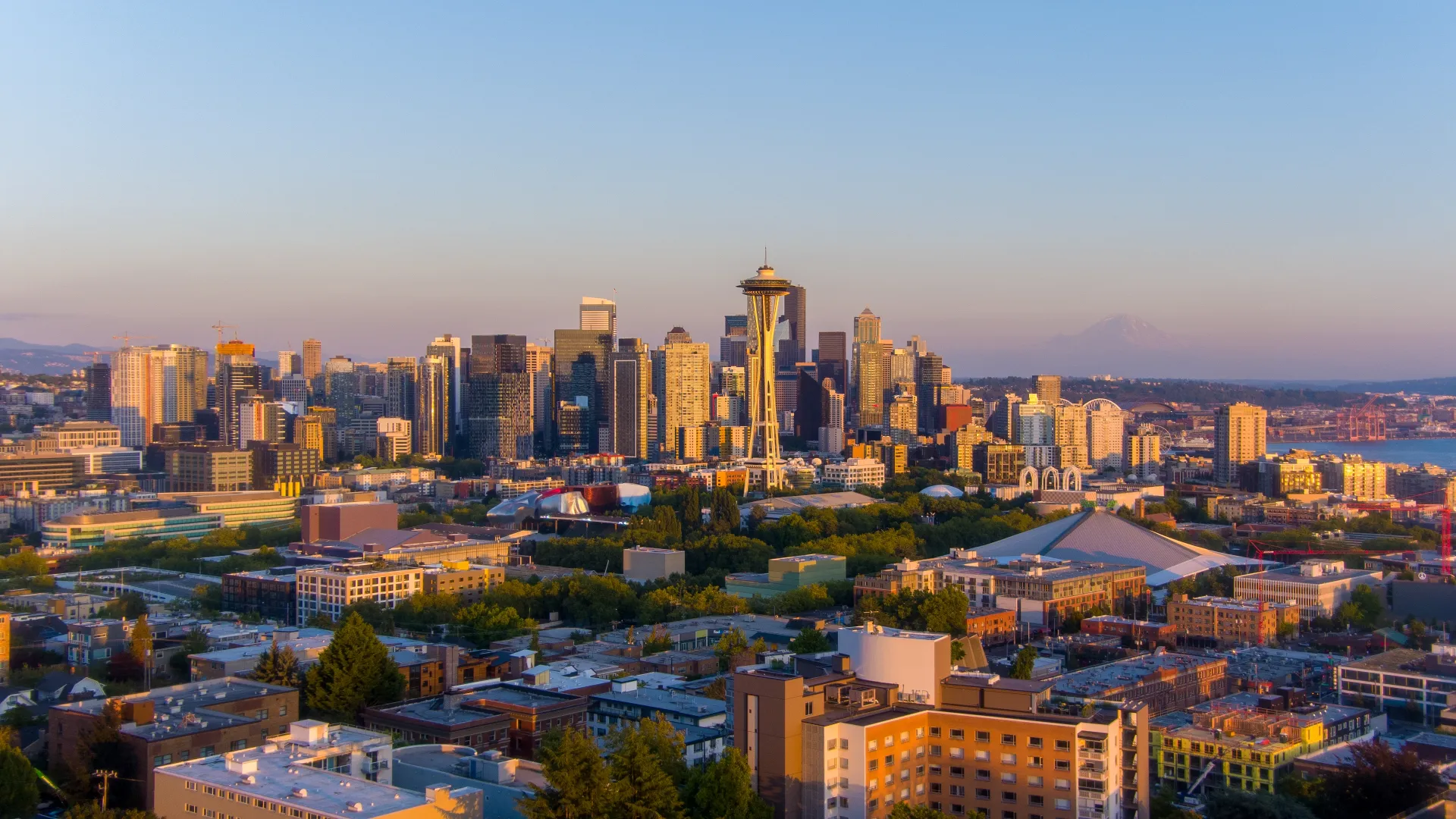 The Seattle, Washington skyline