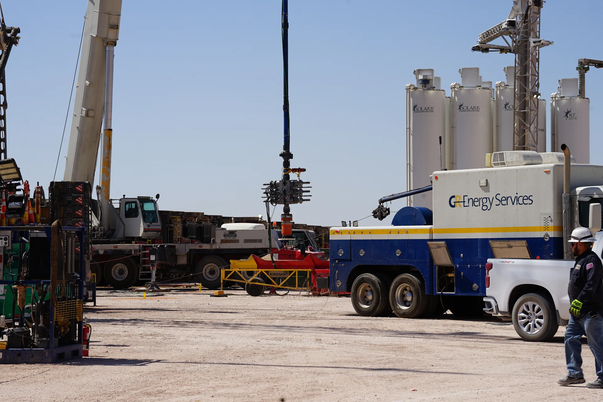 GR pump down perforating operations at a well site