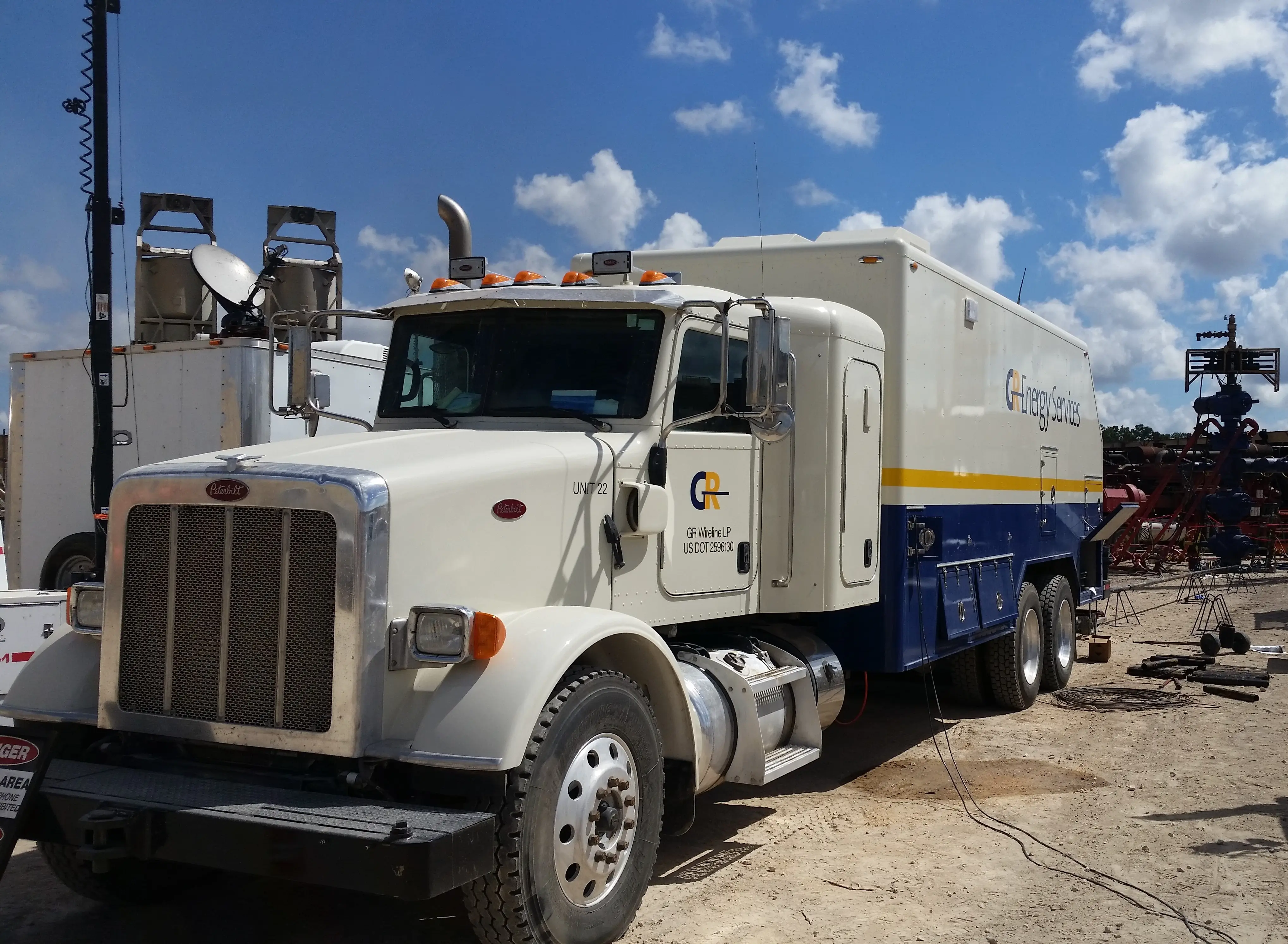 GR Energy Services wireline truck on location
