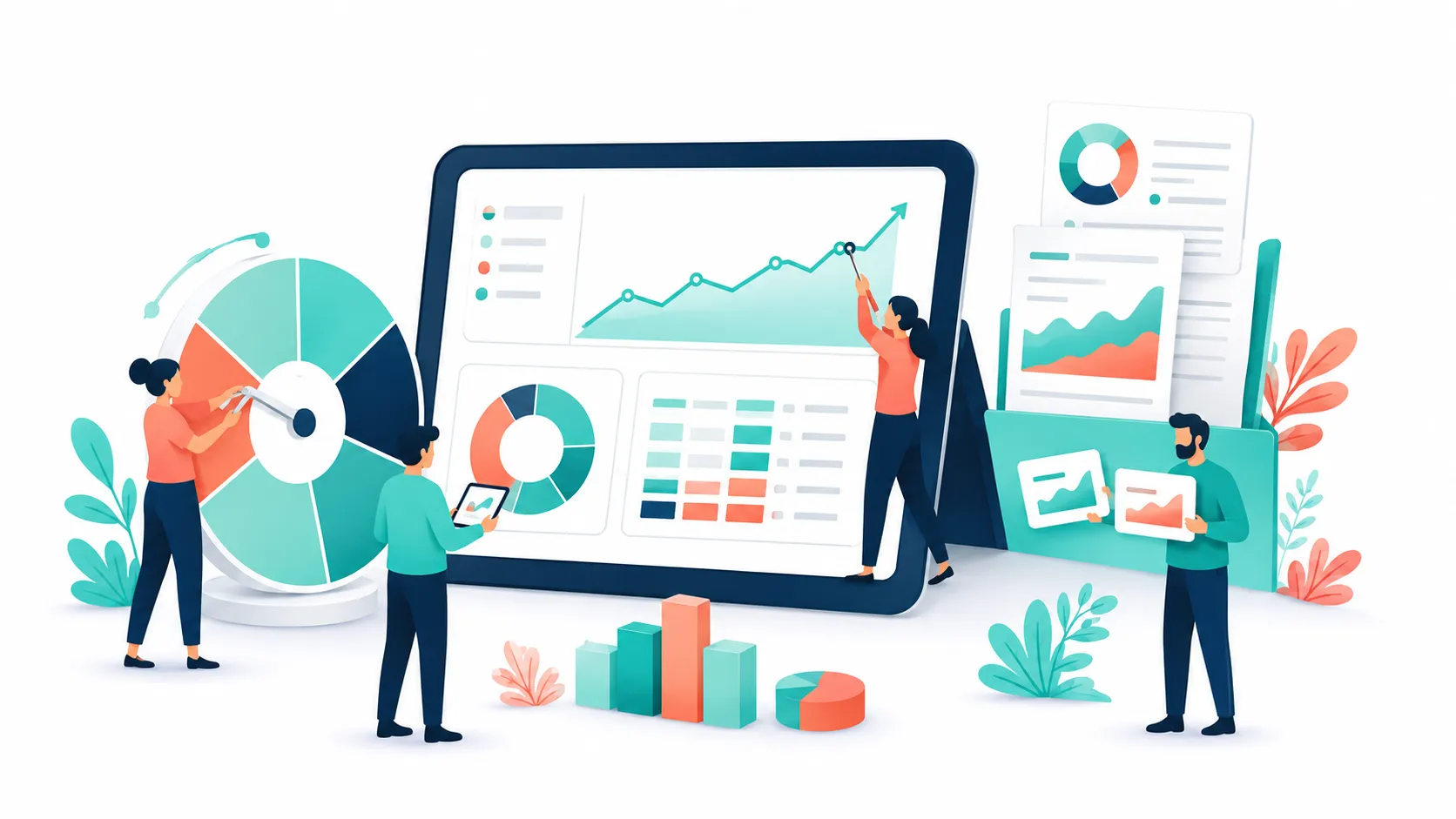 Illustration of financial management reporting and analysis